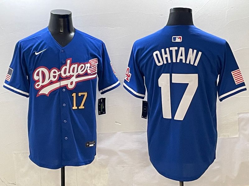 Men Los Angeles Dodgers #17 Ohtani Blue Second generation Joint Name Nike 2025 MLB Jersey style 13->los angeles dodgers->MLB Jersey